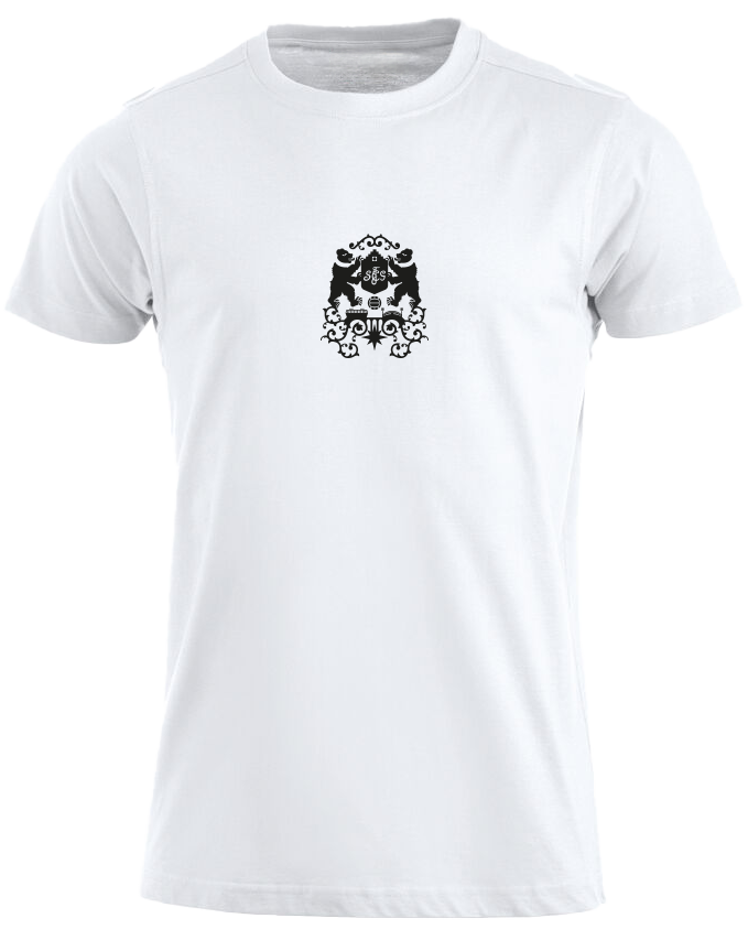 Stadtshirt Brust-Emblem schwarz, weiss, XXL