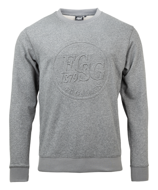 Relief Sweater grau