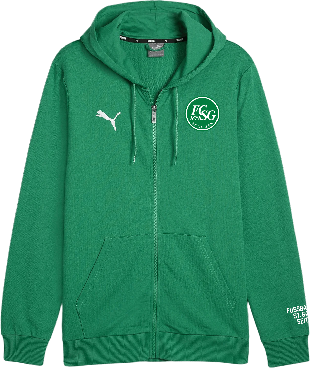 puma-hoodie-grün-kinder-25/26-pullover