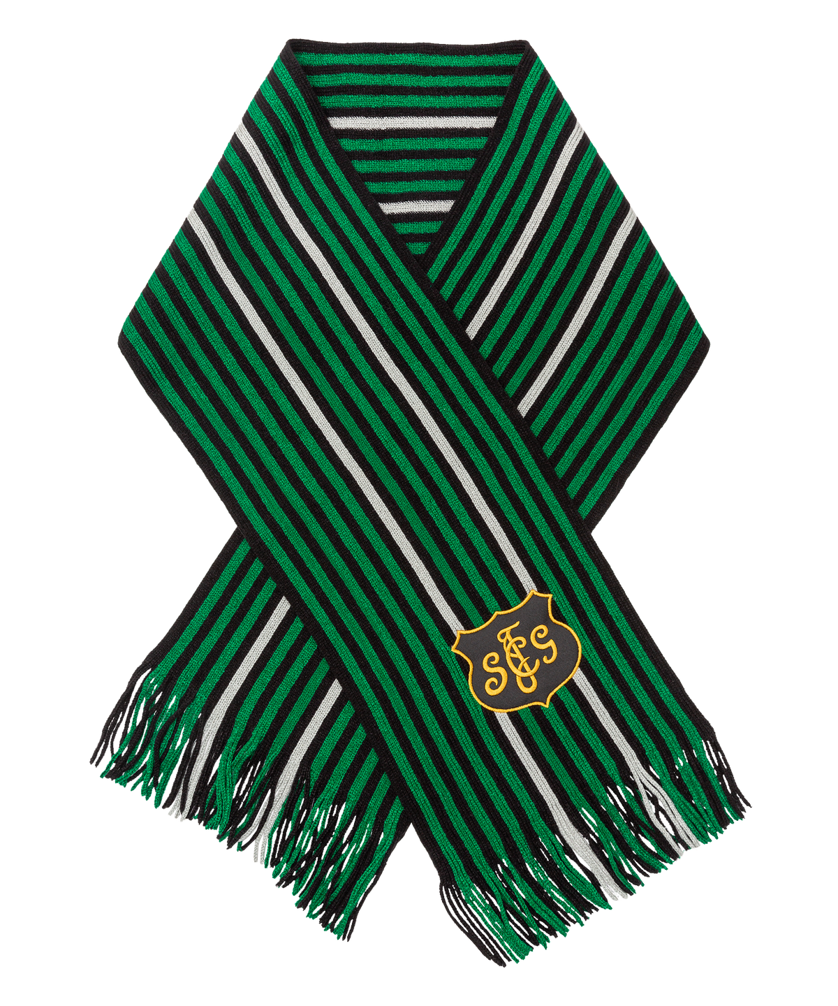 Strickschal Nadelstreifen