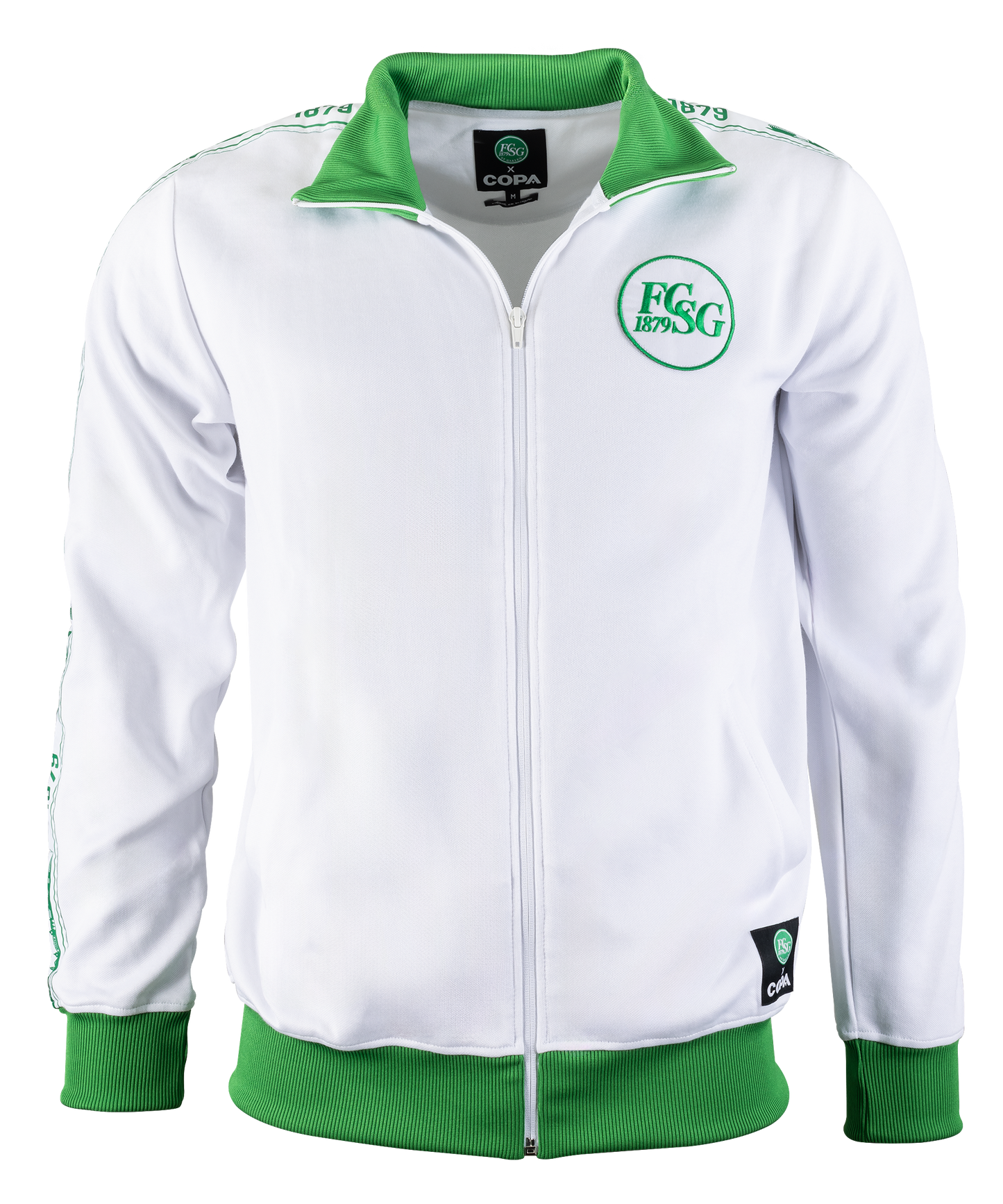 Zipjacke Weissgrün