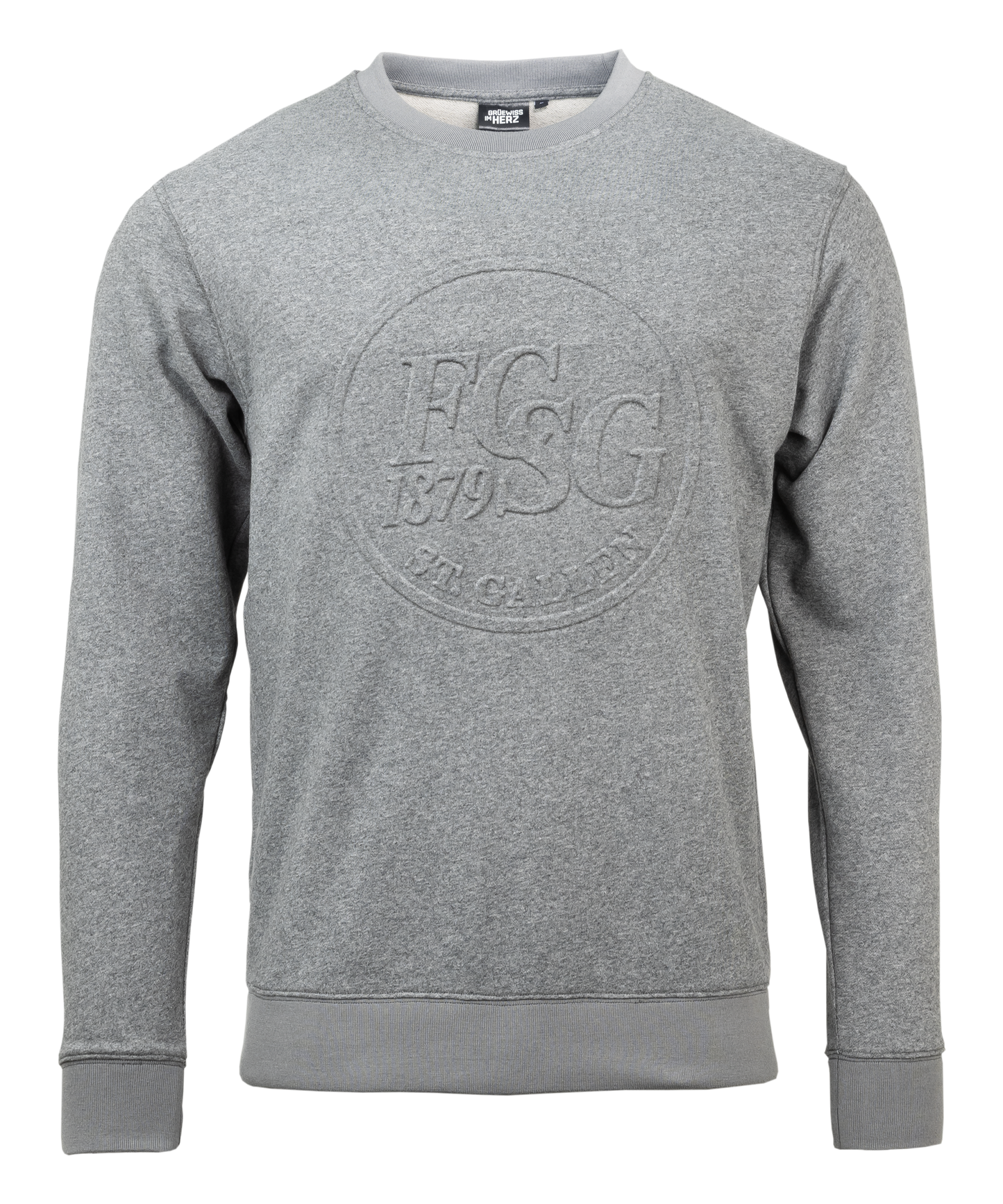 Relief Sweater grau
