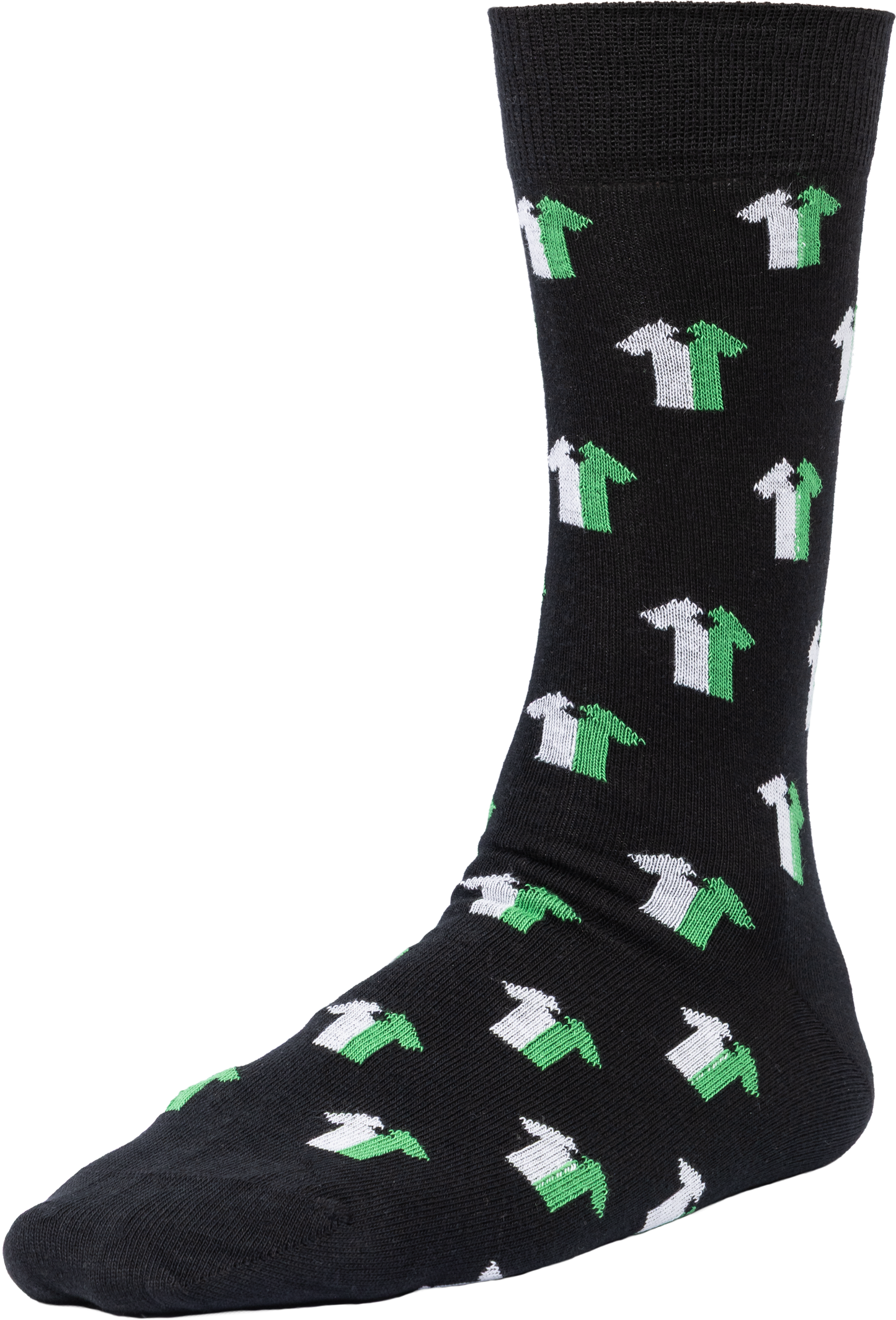 Trikotgeschichte Socken Schwarz